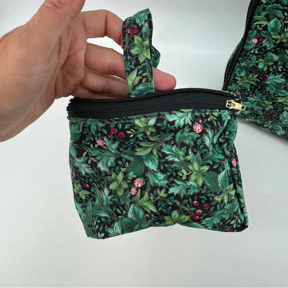 Vintage Floral Cosmetic Bag Set – New